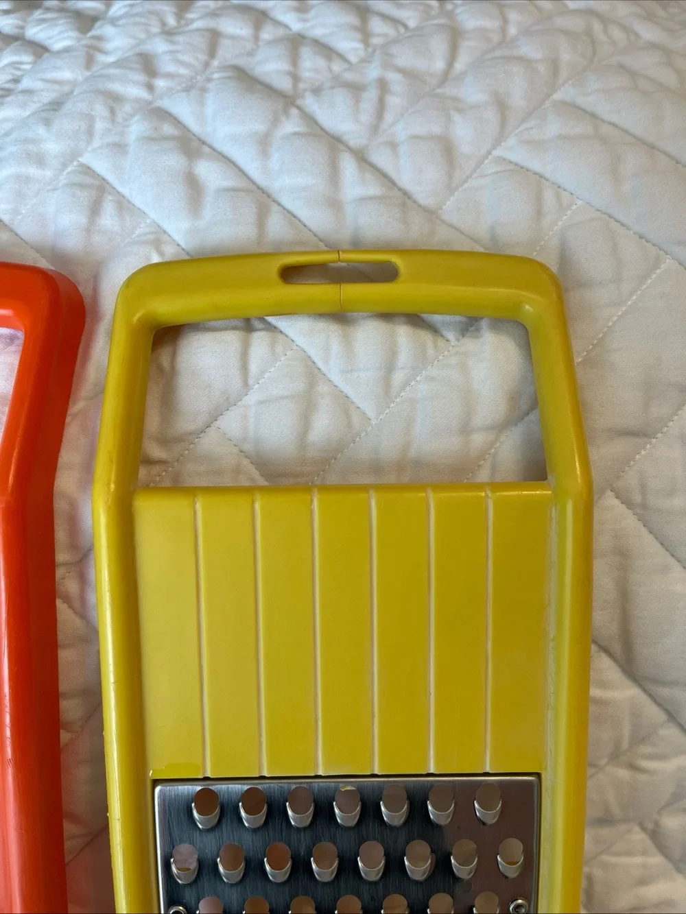Rubbermaid Yellow Handheld Grater with Stainless Steel Blade